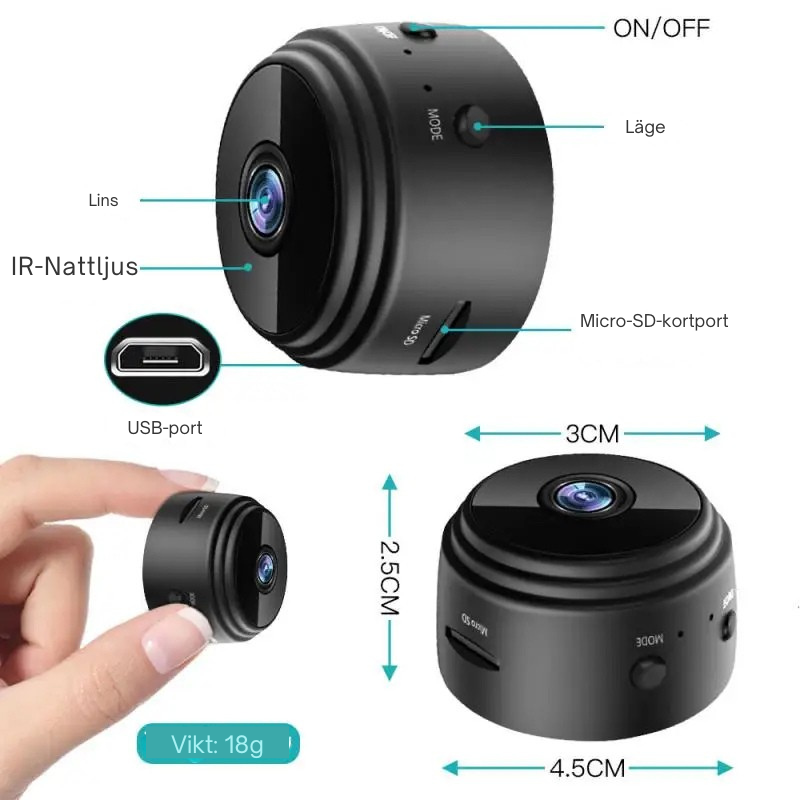 NanoSpy™ | Bekijk live met je telefoon
