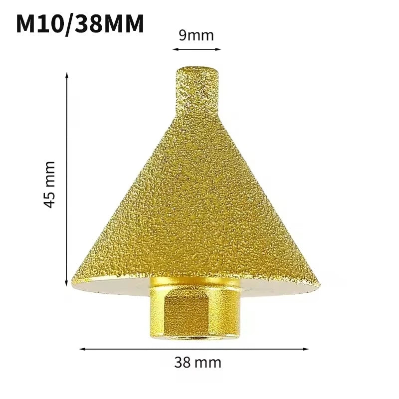 M10/ M14 diamond chamfer core drill bit Enlarged Hole Beveling Grinding tools 38mm 50mm for Granite Marble Tiles stone cutting